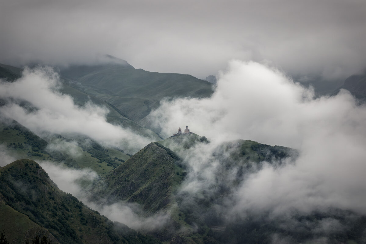 Gergeti Trinity Church In Clouds - Fuseboy 