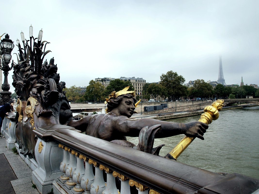 Париж. Мост Александра III. Фрагмент. - Михаил Малец