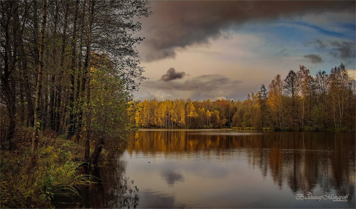 "Золотой Покров на пруду. Затишье"© - Владимир Макаров