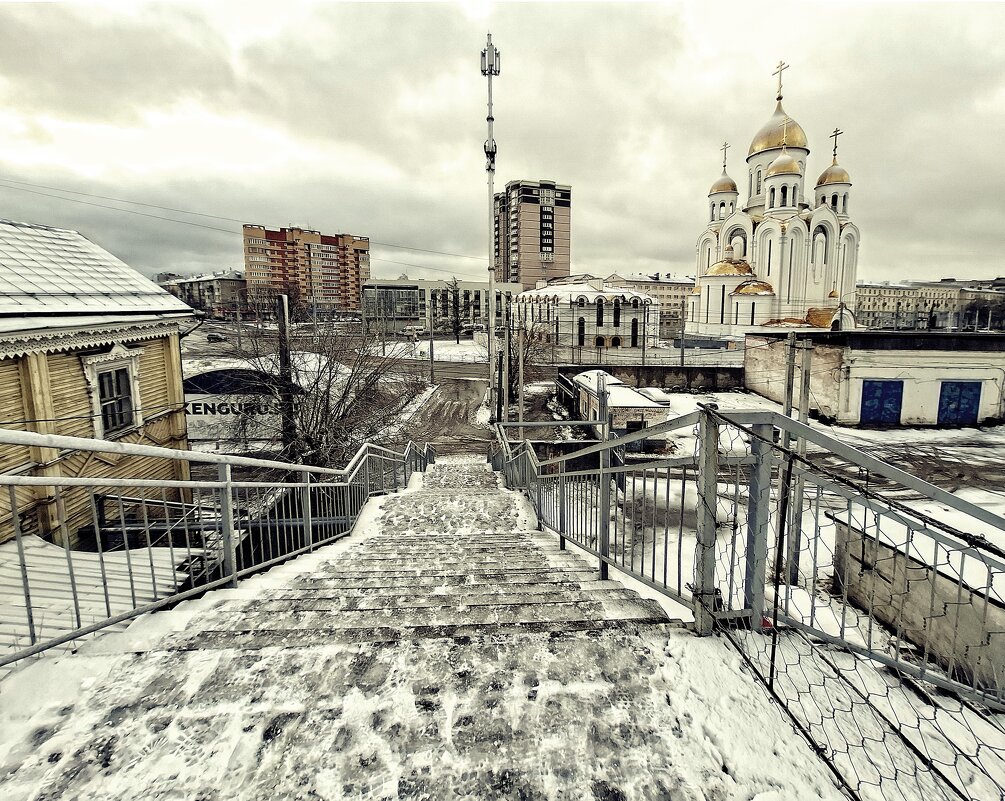 Иваново.....фото с перекидного моста у ЖД вокзала... - Сергей Клапишевский