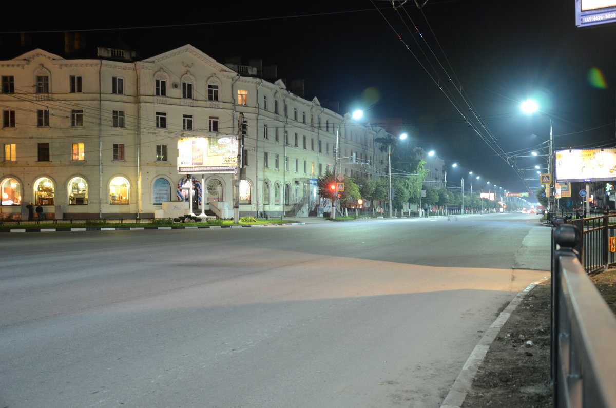 ночная Тула, Красноармейский проспет - Александр Козлов