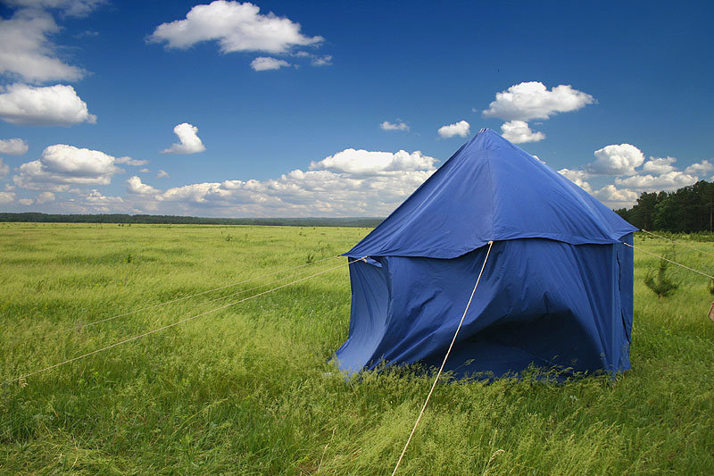 синяя палатка - . vvv .