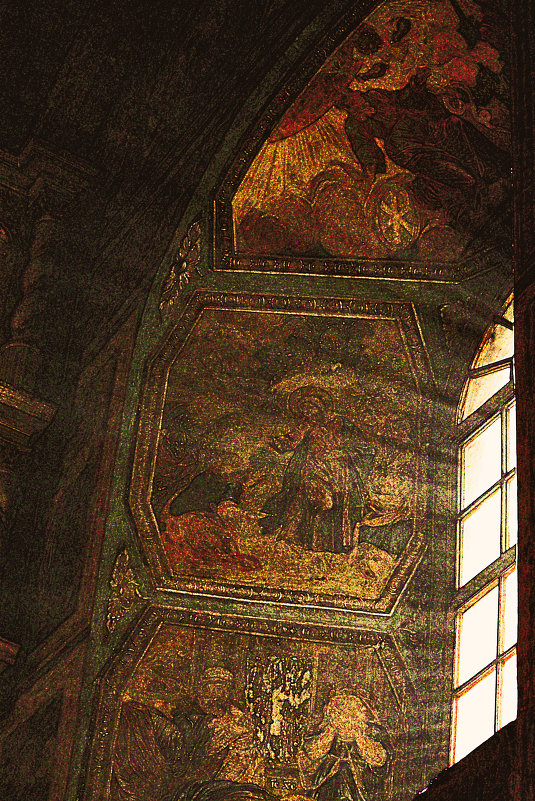 Свет в окне Тихвинского богородичного успенского мужского монастыря - Марина Шубина