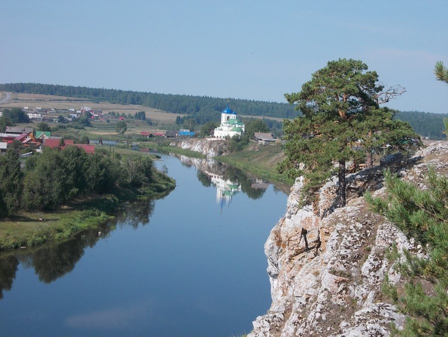 Коуровская Слобода на реке Чусовая