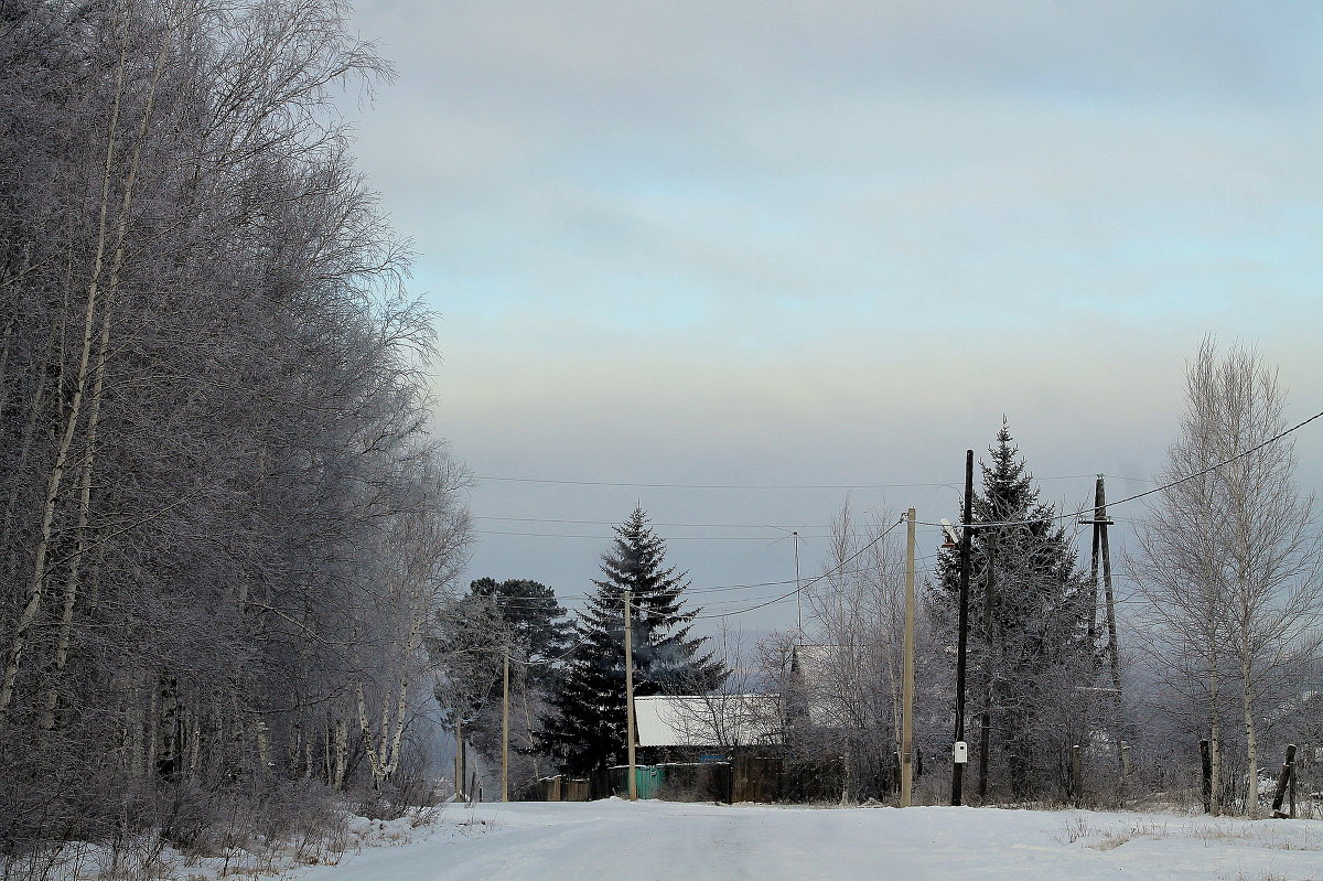 зимнее утро в деревне - Marusiya БОНДАРЕНКО