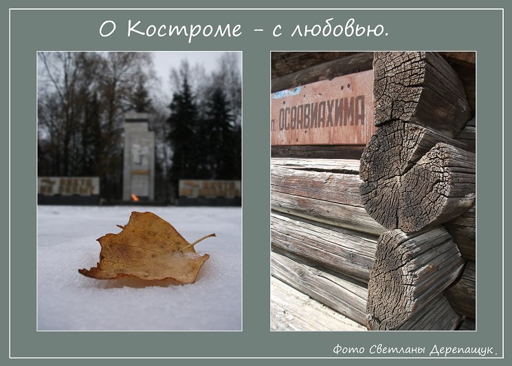 Фотопроект О Костроме с любовью - Светлана Дерепащук