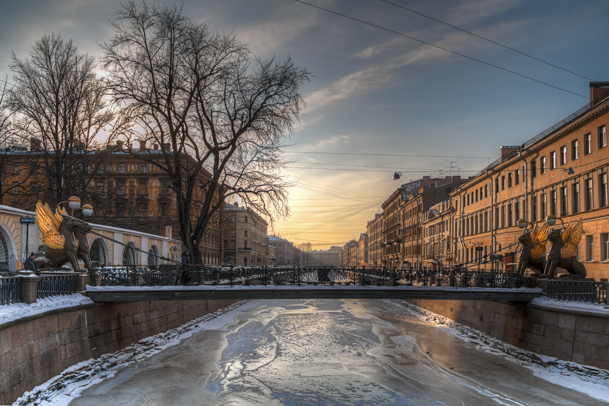 Банковский мостик. Зима. - Наталия Крыжановская