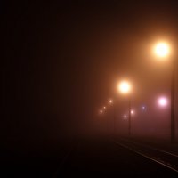 Железная дорога ночью :: Viktor Vishnevskiy