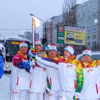 Олимпийский огонь в Воронеже :: Юрий Стародубцев