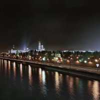 моя Столица ночная Москва(вид на Кремль с Москворецкого моста) :: юрий макаров