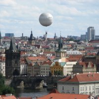Полет над Прагой на воздушном шаре :: Михаил Юркин