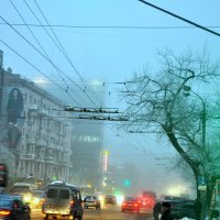 Туман в городе с утра :: Алексей Кучерюк