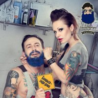 реклама тату салона Синяя Борода :: Анна Сержант