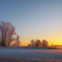 Зимний вечер в деревне... :: Александр Никитинский