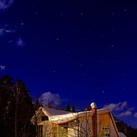 Зимняя ночь на даче :: Николай Кандауров