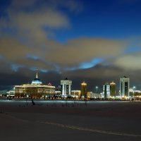 Астана ночью :: Kassen Kussulbaev