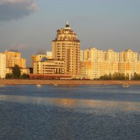 Вечерняя Астана. Река Ишим. :: Светлана Н