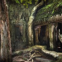 В тени храма Ангкор... :: Анна Корсакова