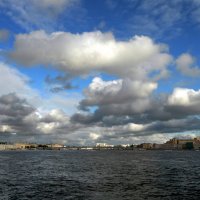 Облака над Литейным мостом :: ПетровичЪ,Владимир Гультяев