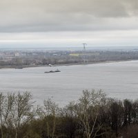 Волга и город Бор :: Георгий Пичугин