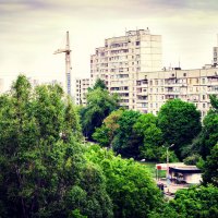 Харьков.ул.Гвардейцев Широнинцев,вид из окна :: артем 