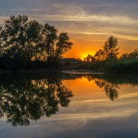 Тихий вечер на озере :: Андрей Васильев