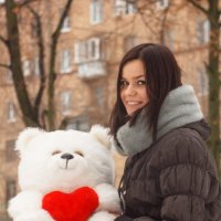 Прогулка с медвежонком :: Евгения Ермолаева