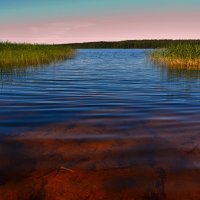 Закат на озере :: Максим Зорев