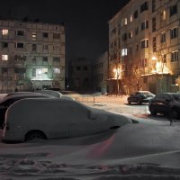 Ночь,зима.. :: Леонид Балатский