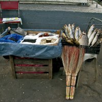 Все для бани - рыба, веники... :: Ольга Маркова