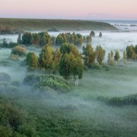 Рассвет уже полощется....Из-за озерной выглянув воды... :: Виктор Ковчин