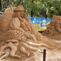 Песочная скульптура в Сокольниках :: Елена Попова