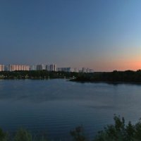 Вечерняя панорама Борисовских прудов :: Андрей Кузнецов
