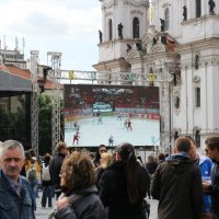 Староместская площадь, май, хоккей :: Василий Гущин