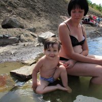 С мамочкой на камушке :: Marina Timoveewa