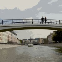 Двое на мосту. :: Наталья Осипова(Копраненкова)