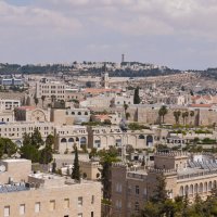 Вид на стены Старого города и Масличную гору . Иерусалим. :: Алла Шапошникова