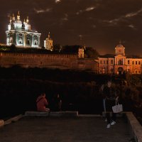 Ночь, берег Днепра, Успенский собор :: Анатолий Тимофеев