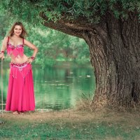 Танцовщица с тростью у пруда 1 :: Людмила Лебедева