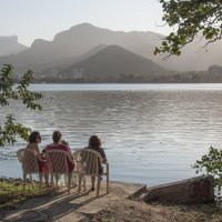 Вечер на озере Родриго-ди-Фрейтас в Рио :: Юрий Матвеев