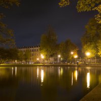 Ночь в осеннем парке. :: Олег Козлов