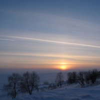 берег Обского моря,закат :: Валентина Хазова