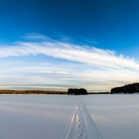 Карелия. Январь. Закат :: Владимир Куц