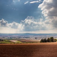 Взгляд на Израэльскую долину и Афулу :: Леонид Лившиц