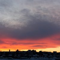 Закат над Иркутском :: Анастасия Стародубцева