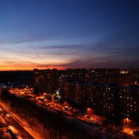 Ночь опускается на город :: Мария Кузнецова