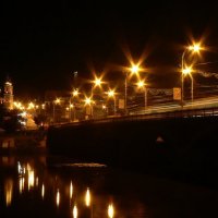 мост, река, фонари, ночь... :: Александр Садовский