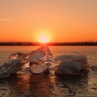 Льдинки на замёрзшем озере. :: Hаталья Беклова