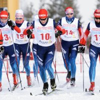 Мас. старт женской сборной по лыжам :: Михаил 