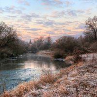 морозный рассвет у реки :: Марина Черепкова
